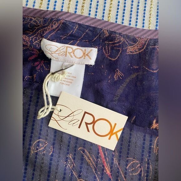 LaRok Dress Women Size Small Multicolored Tunic 3/4 Sleeves NWT - Picture 4 of 12